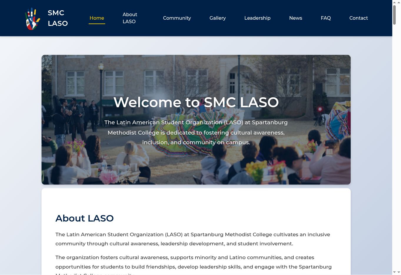 LASO at SMC website preview